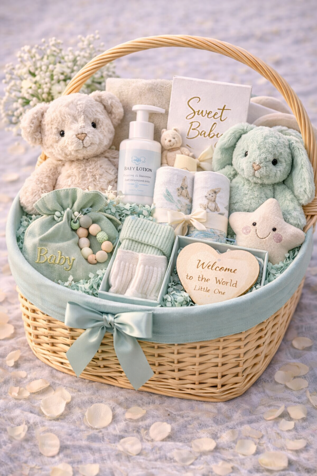 New Baby Gift Basket – A Gentle Welcome